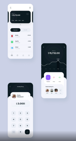Mobile Banking App UI screenshot 3