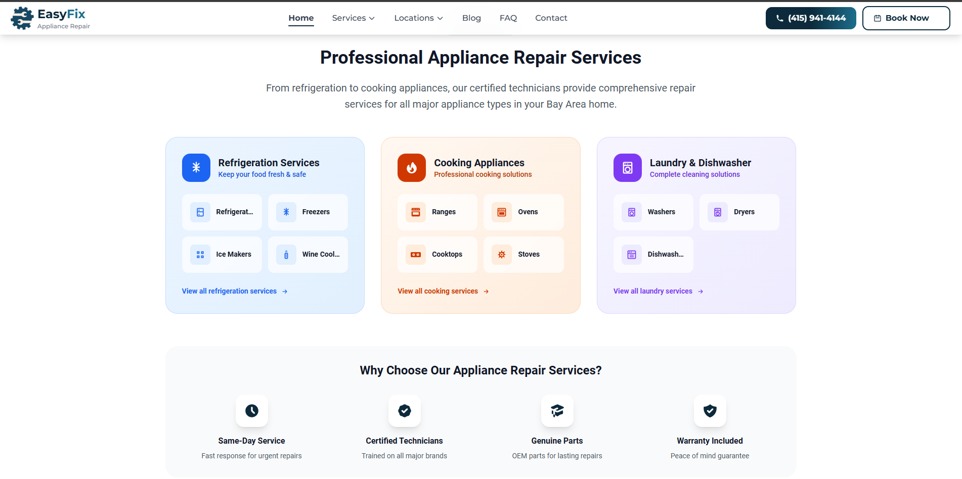 EasyFix Appliance screenshot 2